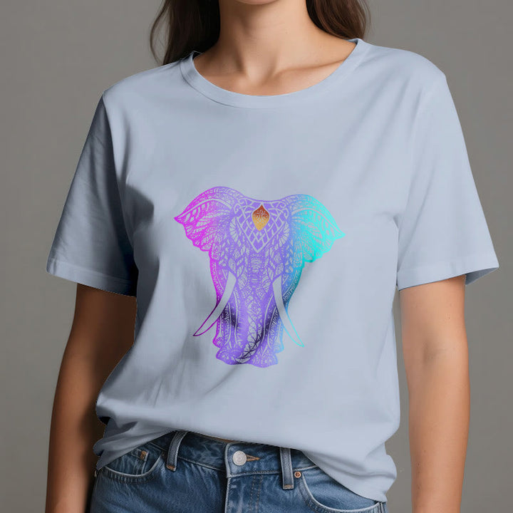 Olivenorma Mandala Elephant Yoga T-Shirt