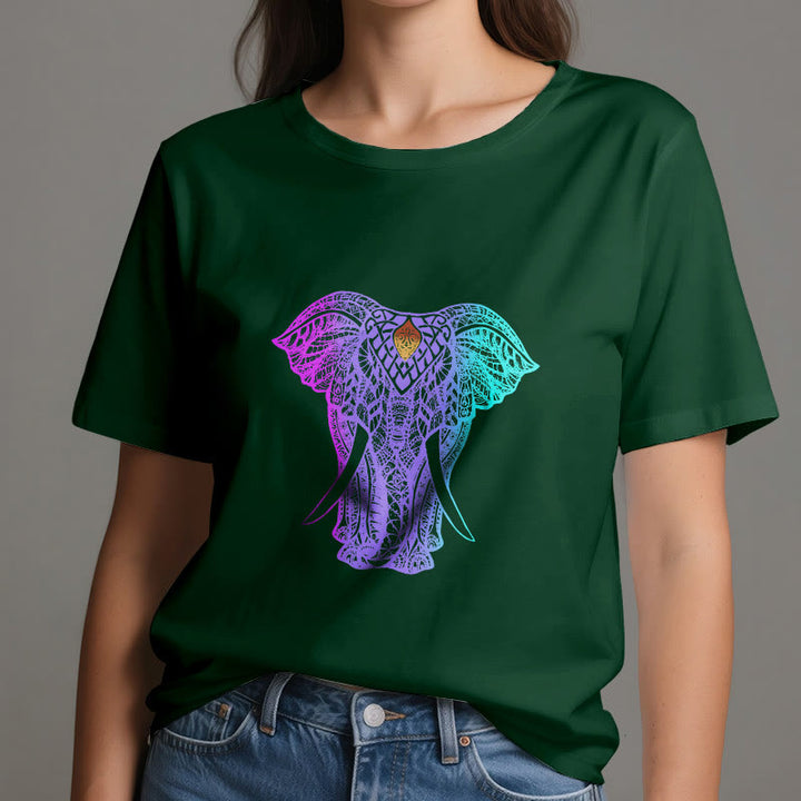 Olivenorma Mandala Elephant Yoga T-Shirt