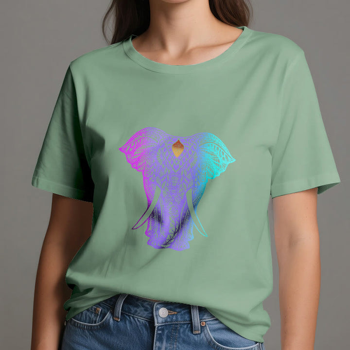 Olivenorma Mandala Elephant Yoga T-Shirt