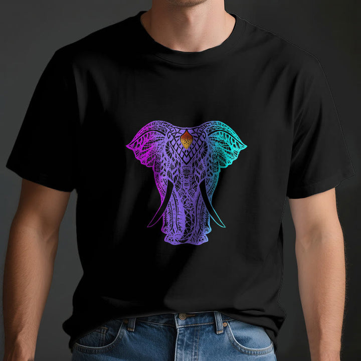 Olivenorma Mandala Elephant Yoga T-Shirt