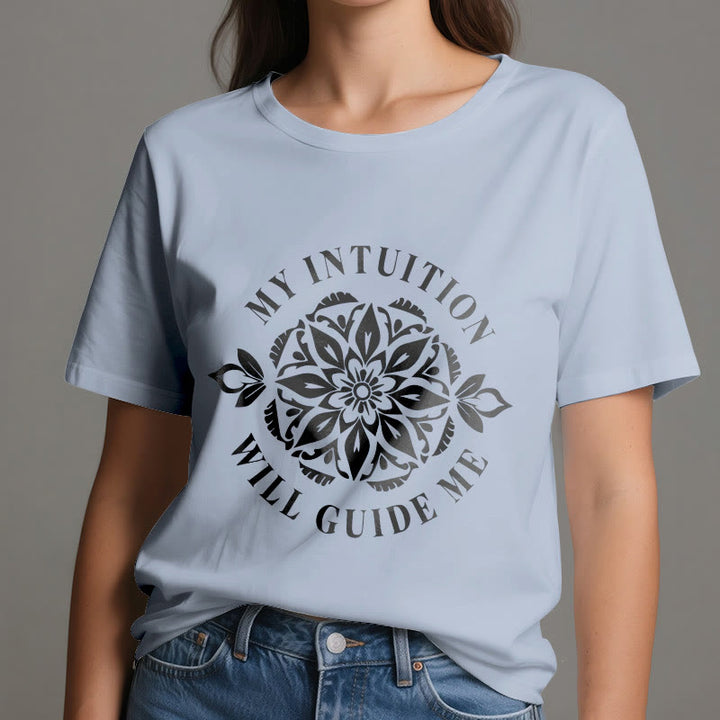 Olivenorma "MY INTUITION WILL GUIDE ME" Floral T-Shirt - image 13