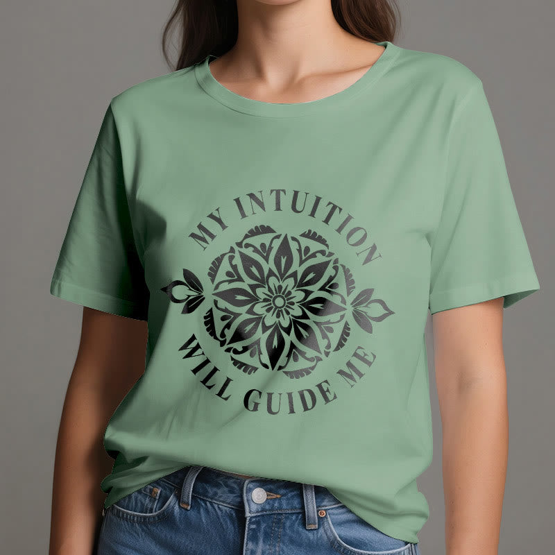 Olivenorma "MY INTUITION WILL GUIDE ME" Floral T-Shirt - image 19