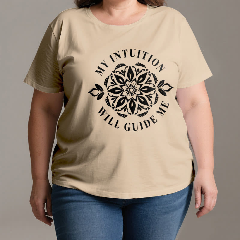 Olivenorma "MY INTUITION WILL GUIDE ME" Floral T-Shirt - image 3