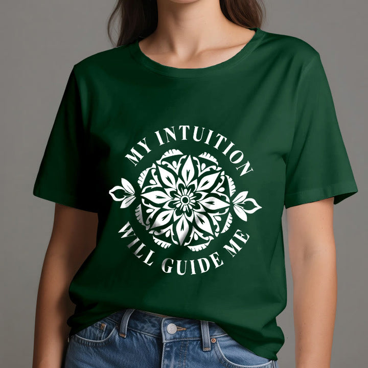 Olivenorma "MY INTUITION WILL GUIDE ME" Floral T-Shirt - image 21