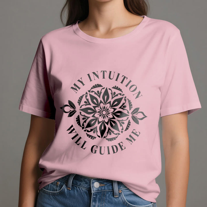 Olivenorma "MY INTUITION WILL GUIDE ME" Floral T-Shirt - image 15