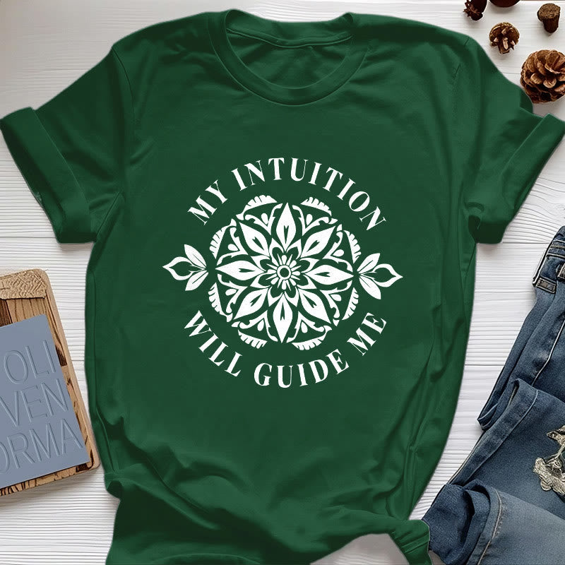 Olivenorma "MY INTUITION WILL GUIDE ME" Floral T-Shirt - Dark Green - 2XL - image 20