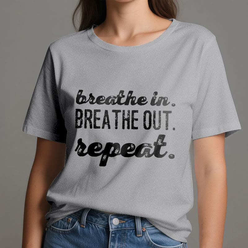 Olivenorma "BREATHE IN, BREATHE OUT" Meditation Spiritual Tee T-Shirt - image 9