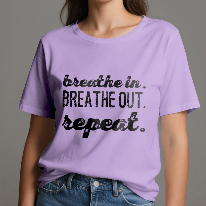 Olivenorma "BREATHE IN, BREATHE OUT" Meditation Spiritual Tee T-Shirt - image 17