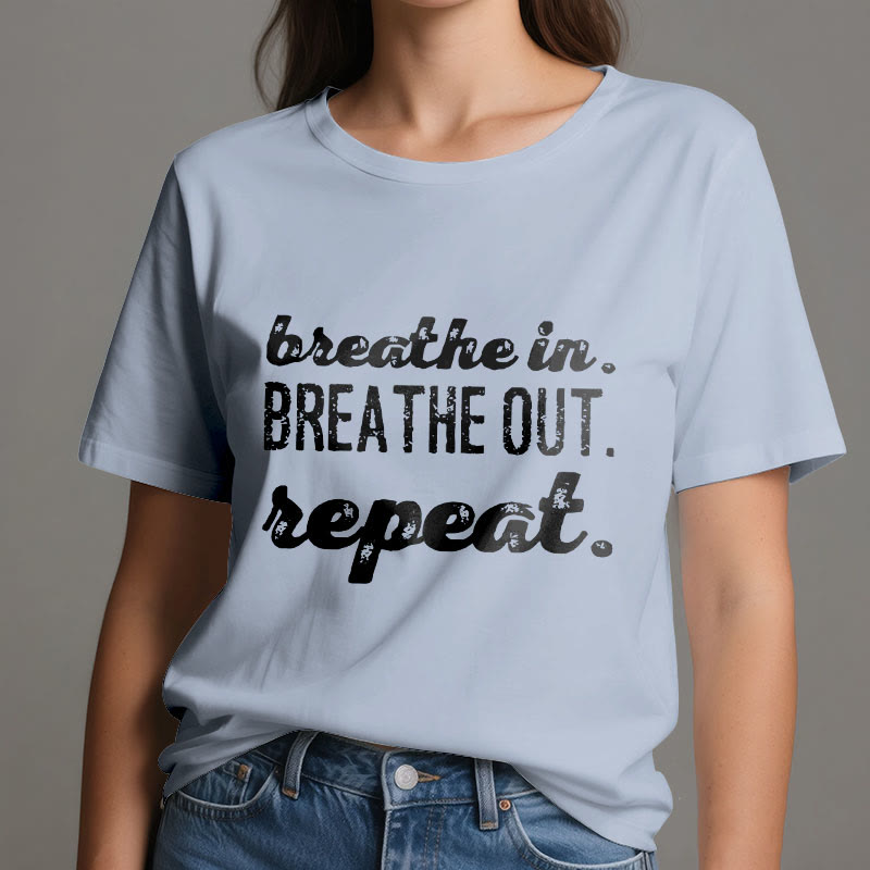 Olivenorma "BREATHE IN, BREATHE OUT" Meditation Spiritual Tee T-Shirt - image 13