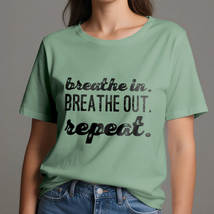 Olivenorma "BREATHE IN, BREATHE OUT" Meditation Spiritual Tee T-Shirt - image 19