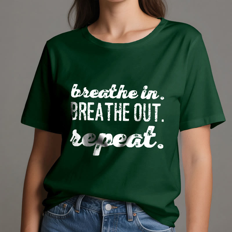 Olivenorma "BREATHE IN, BREATHE OUT" Meditation Spiritual Tee T-Shirt - image 21