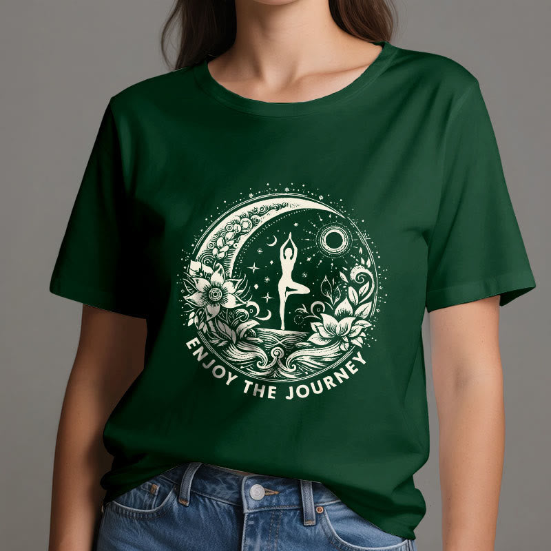 Olivenorma "ENJOY THE JOURNEY" Yoga Spiritual Tee T-Shirt - image 21