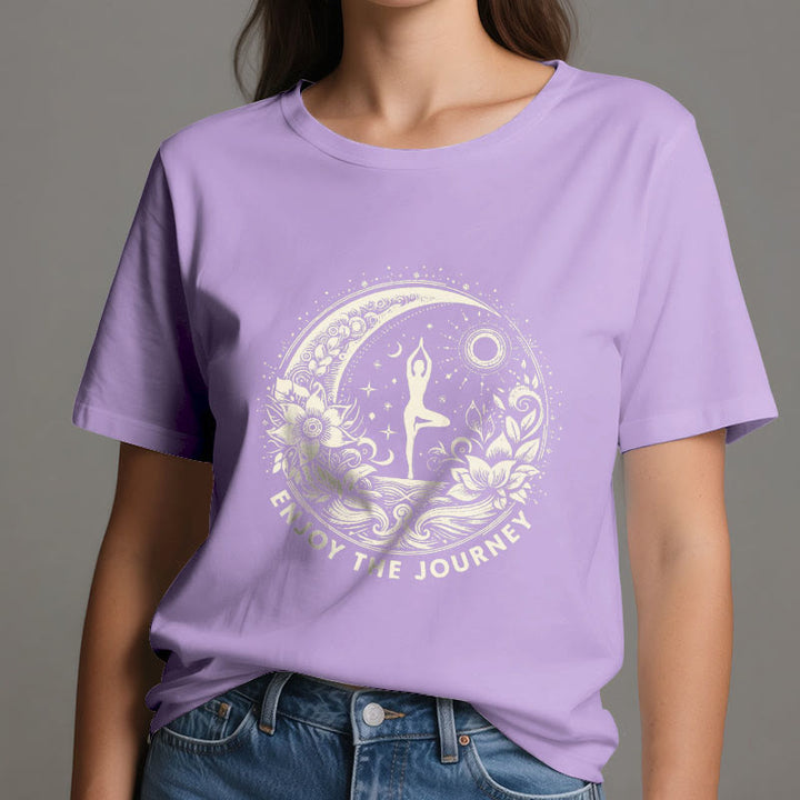 Olivenorma "ENJOY THE JOURNEY" Yoga Spiritual Tee T-Shirt - image 19
