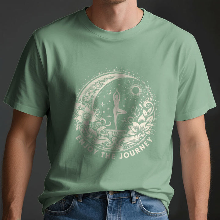 Olivenorma "ENJOY THE JOURNEY" Yoga Spiritual Tee T-Shirt - image 4
