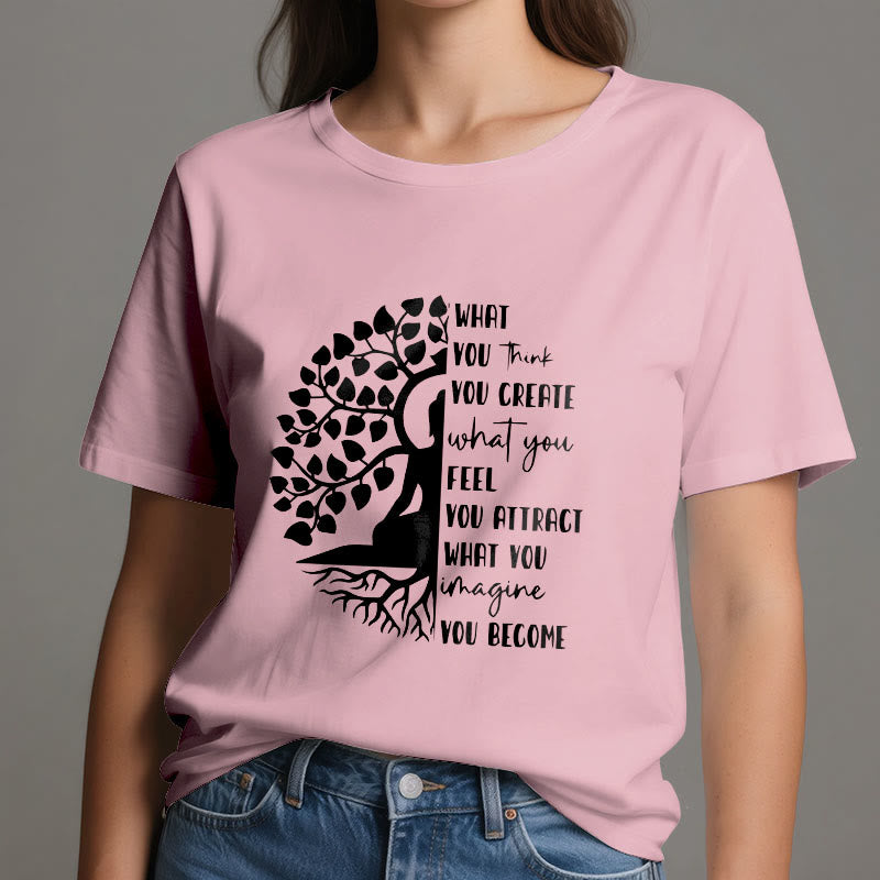 Olivenorma Tree of Life Yoga Meditation Cotton T-Shirt - image 17