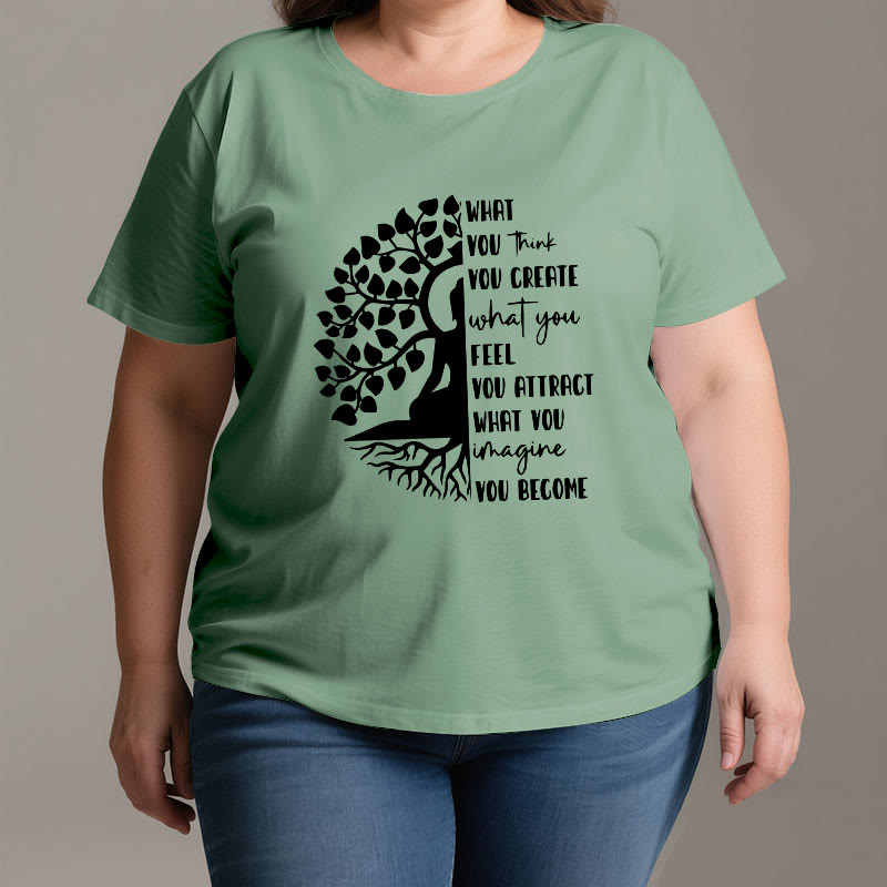 Olivenorma Tree of Life Yoga Meditation Cotton T-Shirt - image 3