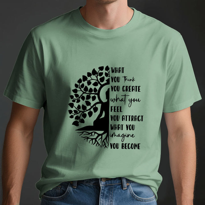 Olivenorma Tree of Life Yoga Meditation Cotton T-Shirt - image 4
