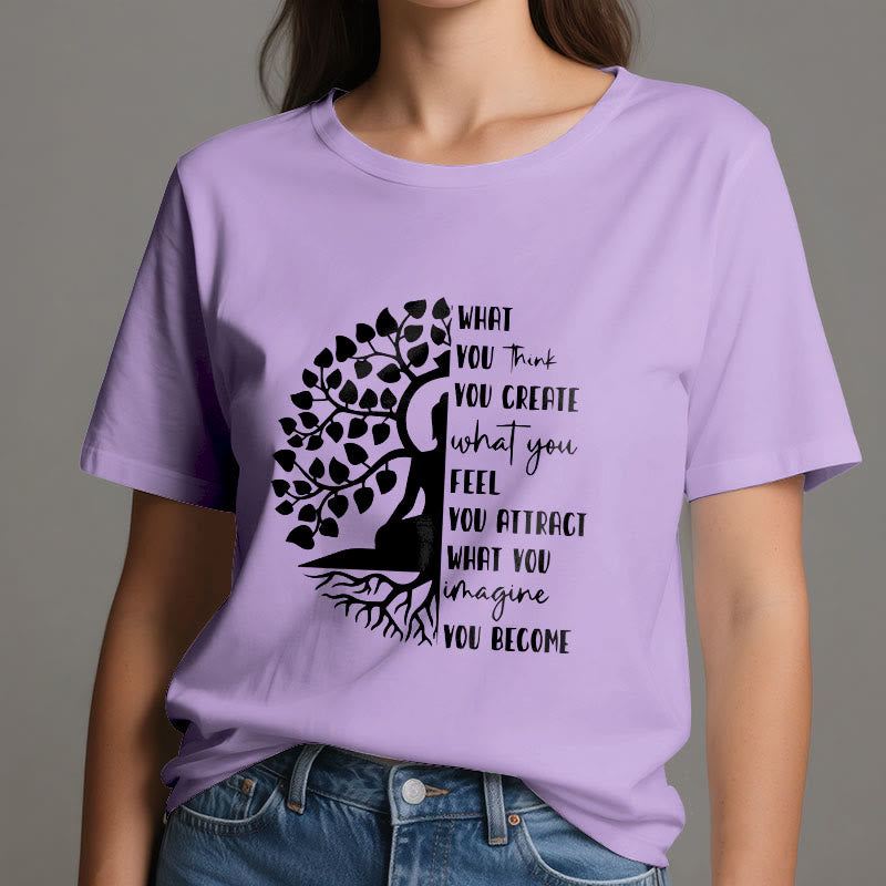 Olivenorma Tree of Life Yoga Meditation Cotton T-Shirt - image 19
