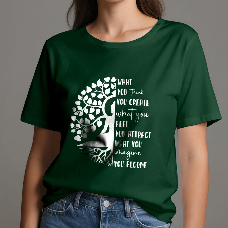 Olivenorma Tree of Life Yoga Meditation Cotton T-Shirt - image 21
