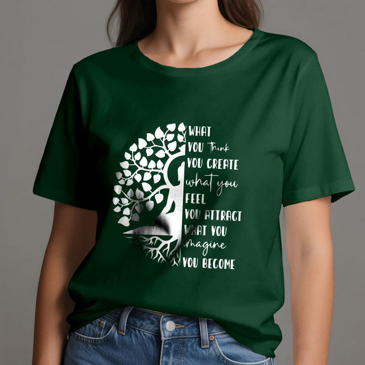 Olivenorma Tree of Life Yoga Meditation Cotton T-Shirt - image 21