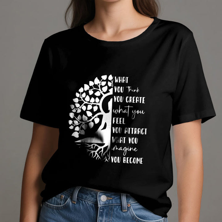 Olivenorma Tree of Life Yoga Meditation Cotton T-Shirt - image 9