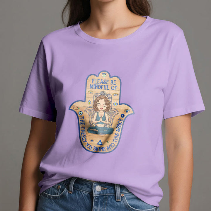 Olivenorma Hamsa Hand Meditation Protection Spiritual T-Shirt - image 17