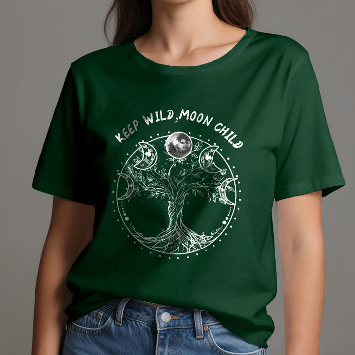 Olivenorma "KEEP WILD, MOON CHILD" Tree of Life Moon Phase T-Shirts - image 21
