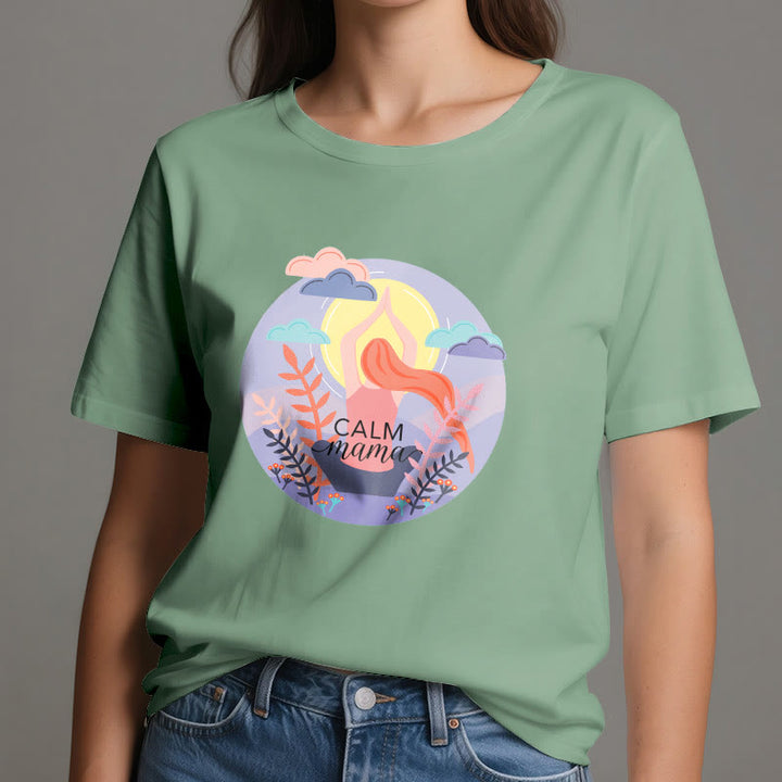 Olivenorma Calm Mama Print Yoga T-Shirt