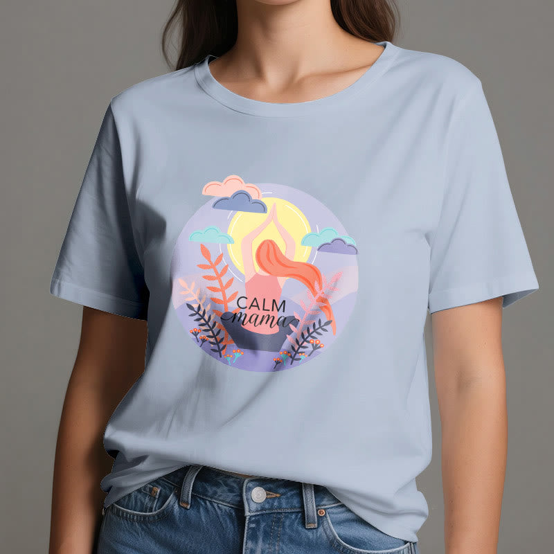 Olivenorma Calm Mama Print Yoga T-Shirt