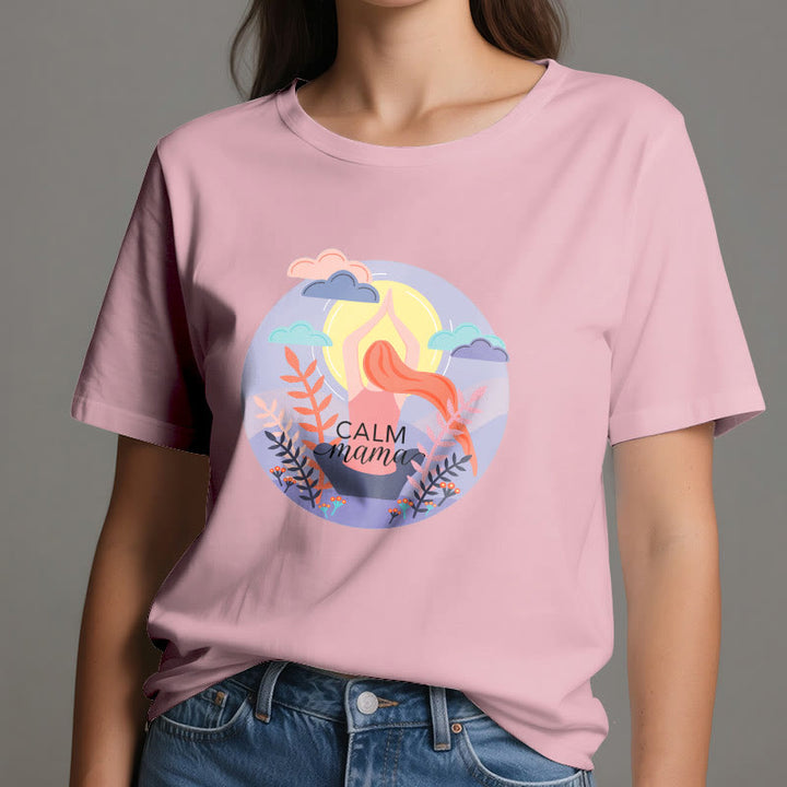 Olivenorma Calm Mama Print Yoga T-Shirt