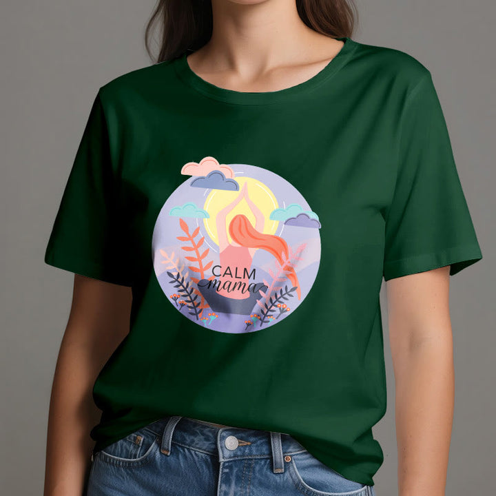 Olivenorma Calm Mama Print Yoga T-Shirt