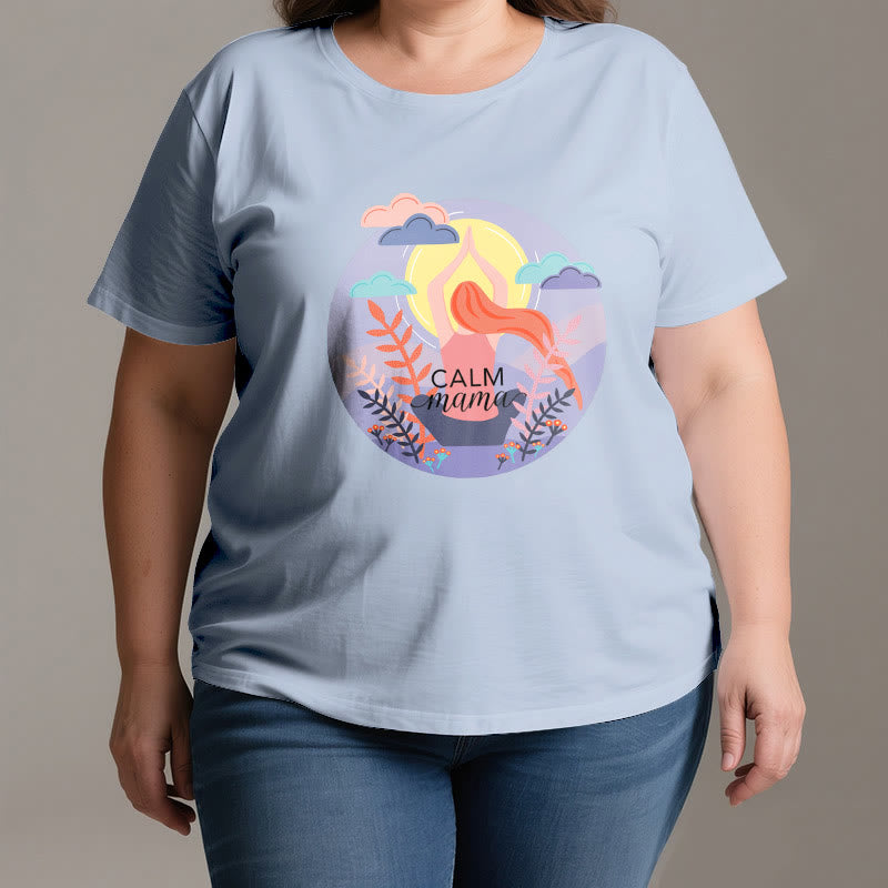 Olivenorma Calm Mama Print Yoga T-Shirt