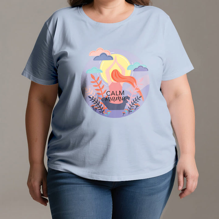 Olivenorma Calm Mama Print Yoga T-Shirt