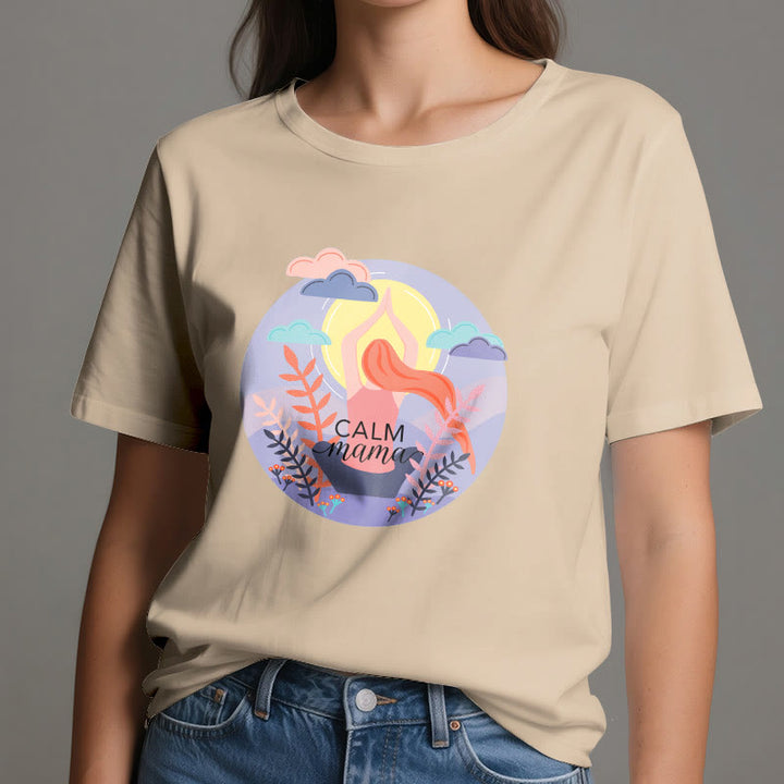 Olivenorma Calm Mama Print Yoga T-Shirt