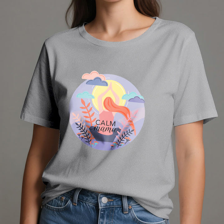 Olivenorma Calm Mama Print Yoga T-Shirt