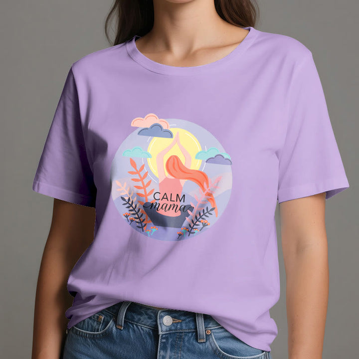 Olivenorma Calm Mama Print Yoga T-Shirt