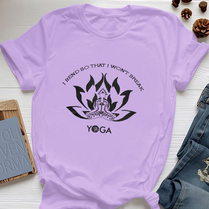 Olivenorma "I Bend So That I Won't Break" Yoga T-Shirt