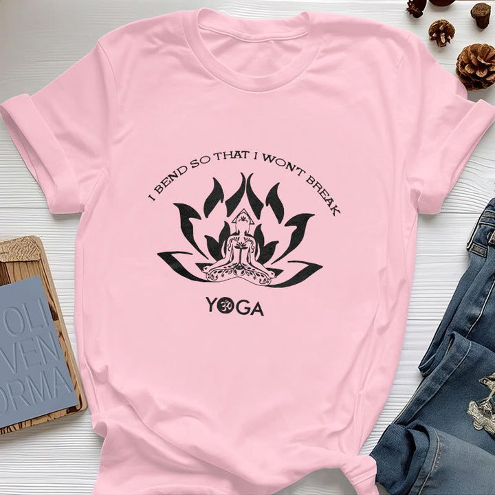 Olivenorma "I Bend So That I Won't Break" Yoga T-Shirt
