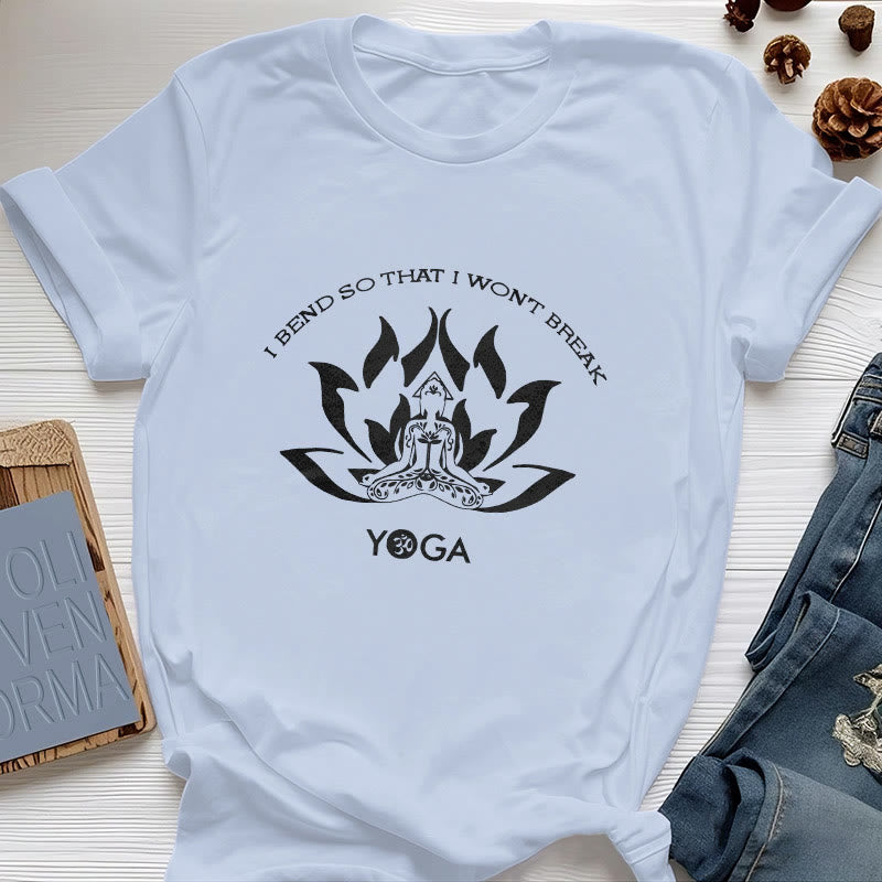Olivenorma "I Bend So That I Won't Break" Yoga T-Shirt