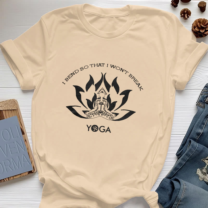 Olivenorma "I Bend So That I Won't Break" Yoga T-Shirt