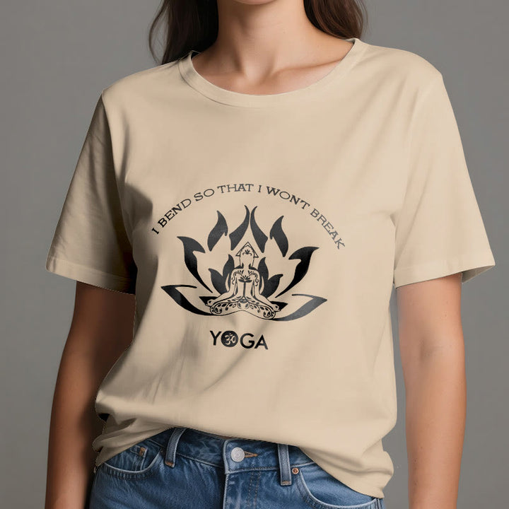 Olivenorma "I Bend So That I Won't Break" Yoga T-Shirt