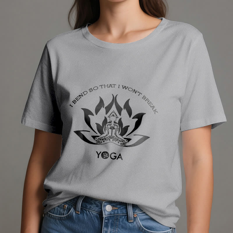 Olivenorma "I Bend So That I Won't Break" Yoga T-Shirt