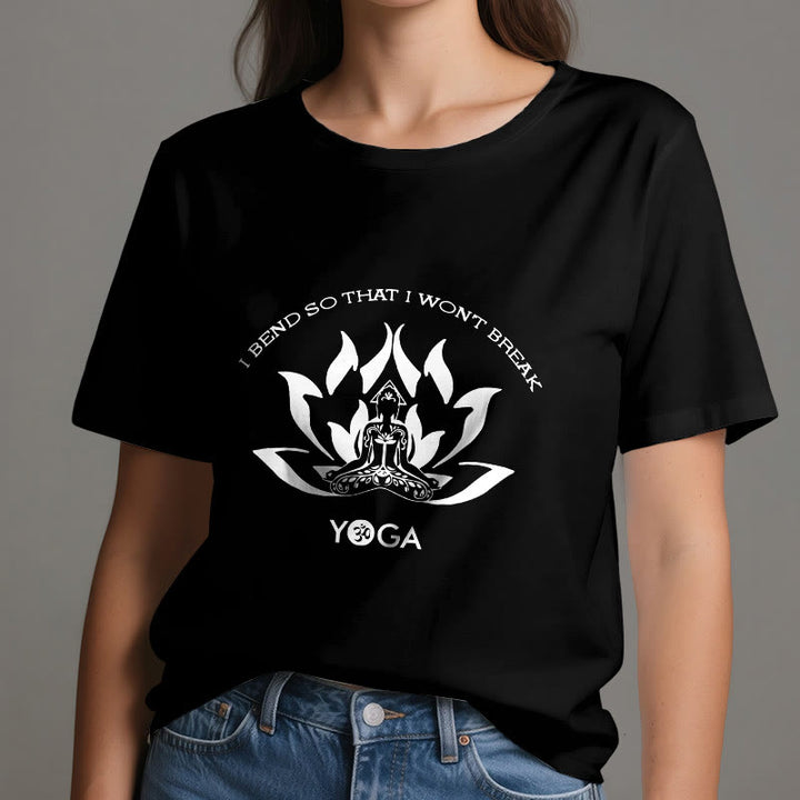 Olivenorma "I Bend So That I Won't Break" Yoga T-Shirt