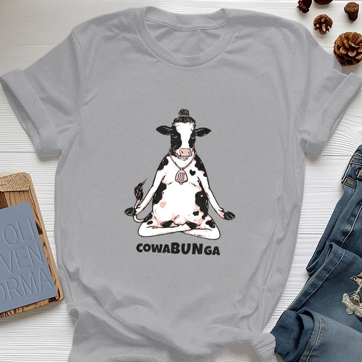 Olivenorma "Cowabunga" Yoga Cow T-Shirt