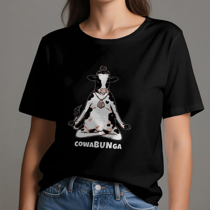 Olivenorma "Cowabunga" Yoga Cow T-Shirt