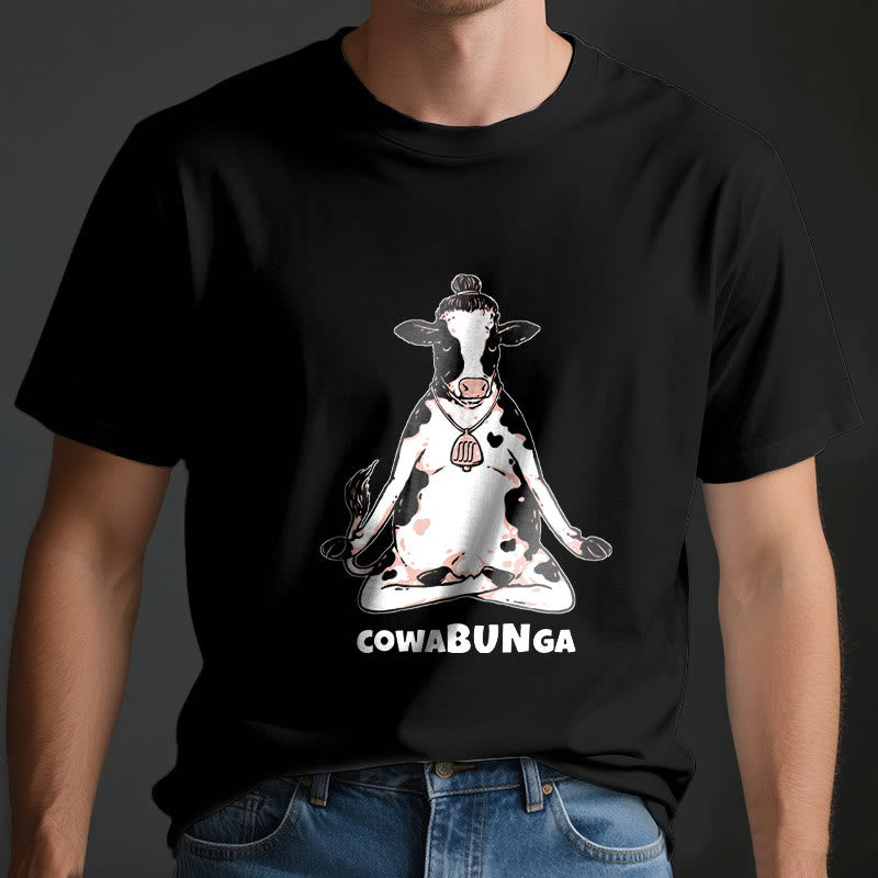 Olivenorma "Cowabunga" Yoga Cow T-Shirt