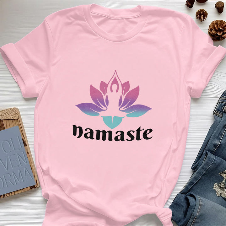 Olivenorma Namaste Lotus Mindful Cotton T-Shirt