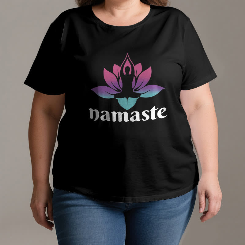 Olivenorma Namaste Lotus Mindful Cotton T-Shirt