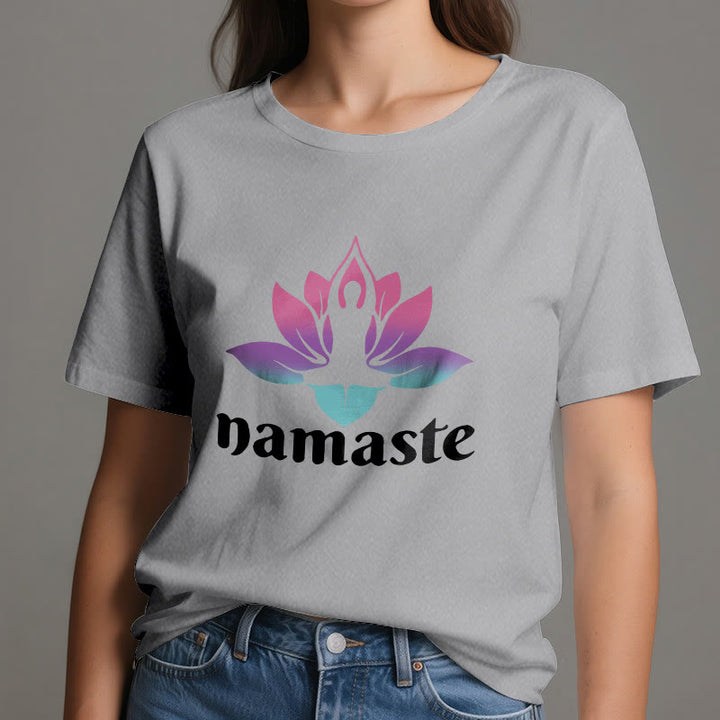 Olivenorma Namaste Lotus Mindful Cotton T-Shirt