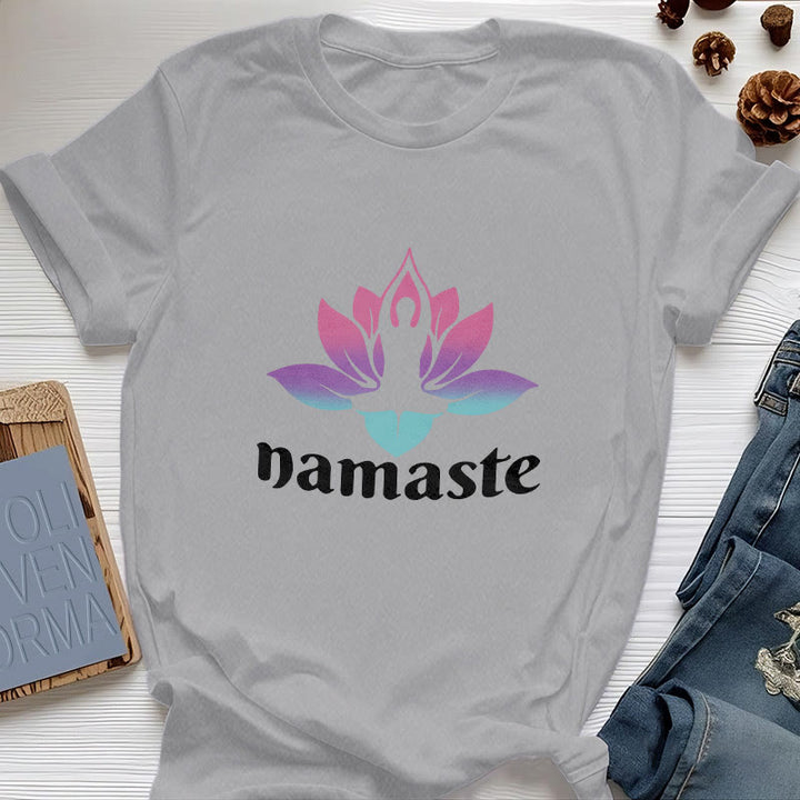 Olivenorma Namaste Lotus Mindful Cotton T-Shirt